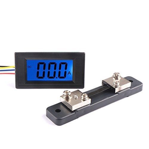 DROK? Digital DC 30A Ammeter Panel Amp Meter Gauge +/- Current Tester, AC/DC