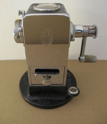 EL CASCO Eibar Vintage Pencil Sharpener Spain Chrome Look