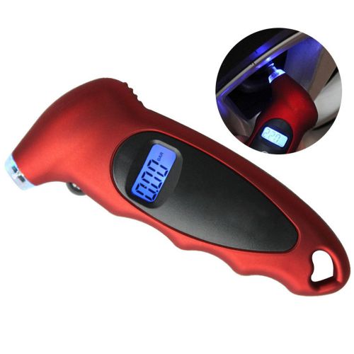 Lcd measuring digital tire tyre air pressure gauge tester for car motorcycle #p for sale