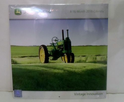 JOHN DEERE 16 MONTH 2016 CALENDAR VINTAGE INNOVATION FACTORY SEALED TRACTORS