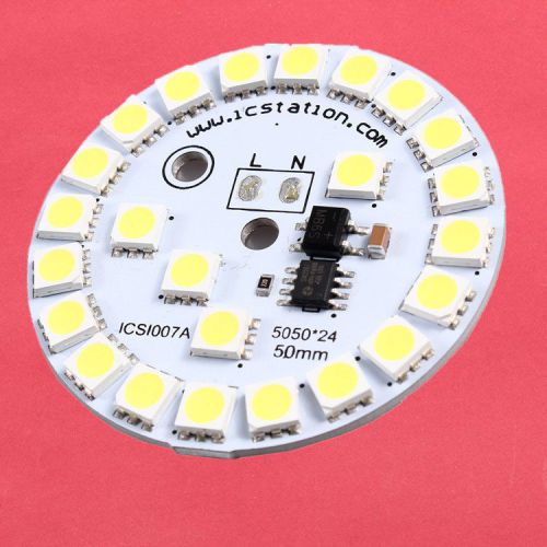 7w 5050 white led light emitting diode smd 220v highlight lamp panel 50mm for sale