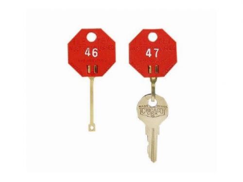 Mmf self-locking red octagonal key tags 12 packs / 239 key tags 5312726cb07 for sale