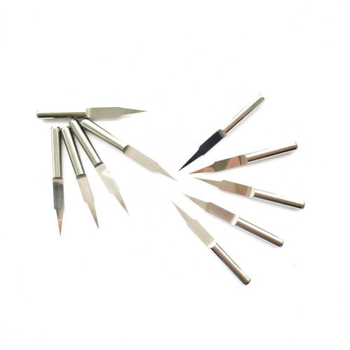 Carbide pcb engraving cnc bit router tool 10 degree 0.1mm pack of 10 for sale