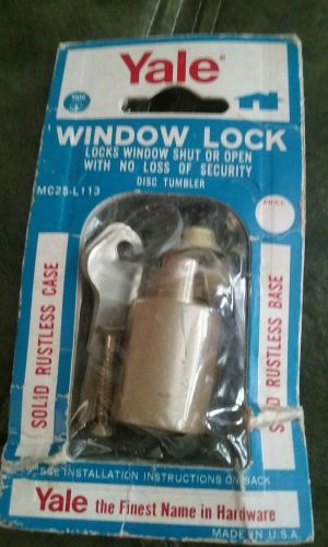 Yale window lock solid rustless case made in usa nos in original package for sale