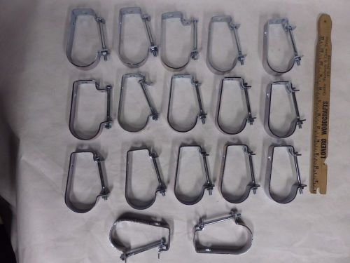 Lot of 17 b-line b3690 pipe clamp adjustable j hanger 1 1/2&#034; ip (f6) for sale