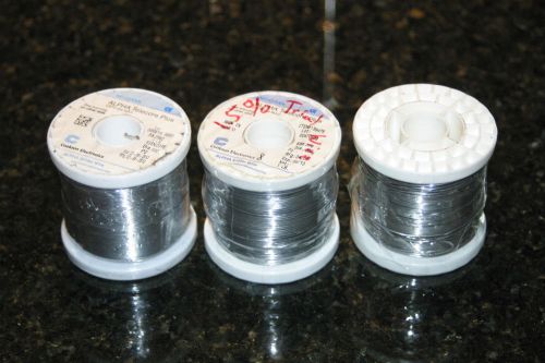 Alpha Telecore Plus No-Clean Solder Roll  63SN/37PB Diam 0.032&#034; 1lb new (3) roll