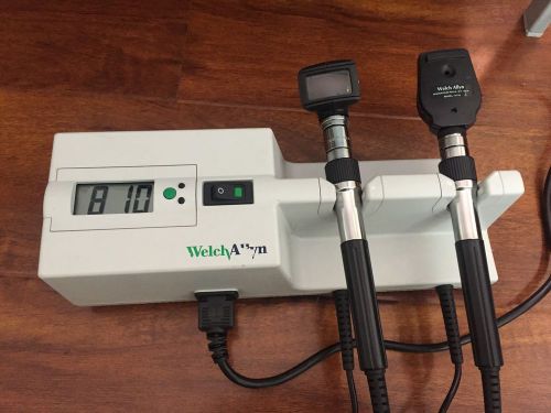 Welch Allyn 767 Wall Transformer w/ Otoscope &amp; Ophthalmoscope Heads 11710