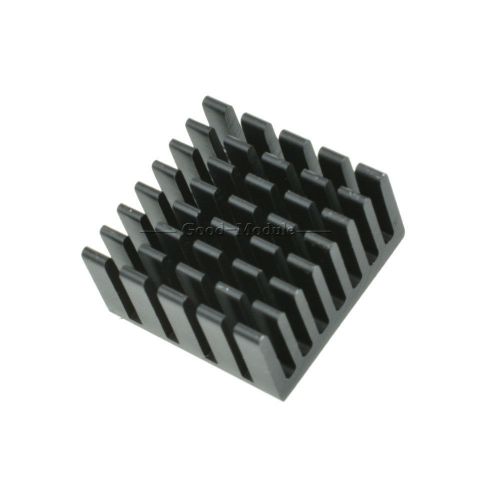 50Pcs Radiating Fan 20x20x10mm Black Slot Routing CPU Cooling Fin Heat Sink GM