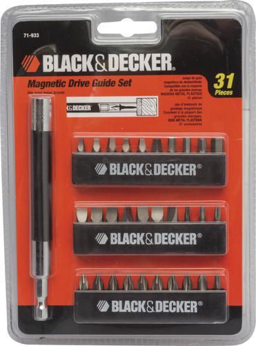 BLACK &amp; DECKER 71-933 31PC MAGNETIC DRIVE GUIDE SET Insert Bit