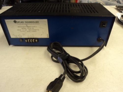 ATLAS SOUNDOLIER HEAVY DUTY POWER SUPPLY PS24-100 220 WATTS 24VDC 10A 24V DC