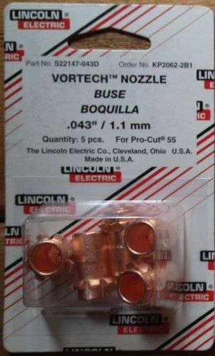 LINCOLN VORTECH NOZZLE 5-PACK KP2062-2B1 PRO-CUT 55