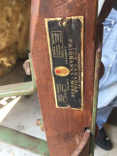 VINTAGE HARDWOOD METAL HAND TRUCK FAIRBANKS BARREL DRUM DOLLY 9301-3 800lbs CART