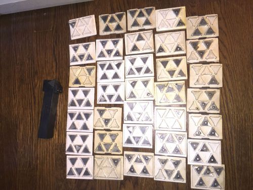 U.S. TOOL CUTTER &amp; 125 CEMENTED CARBIDE INSERTS GROOVALL