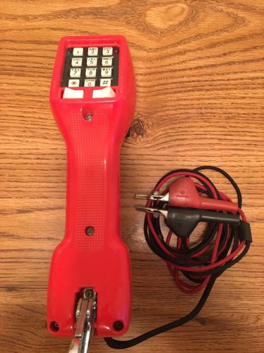 Harris Dracon TS21 Phone Line Butt Test Set Networks Tool Lineman Handset