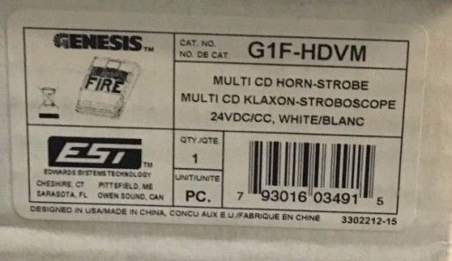 New edwards g1f-hdvm - m/c temporal horn strobe (white) for sale