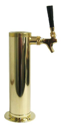 1 Faucet Polished Brass 3&#034; Draft Beer Tower -D4743TBR-