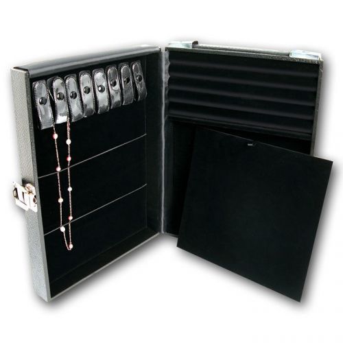 JEWELRY CARRYING CASE JEWELRY ORGANIZER SALESMAN CASE TRAVELING CASE JEWELRY BOX