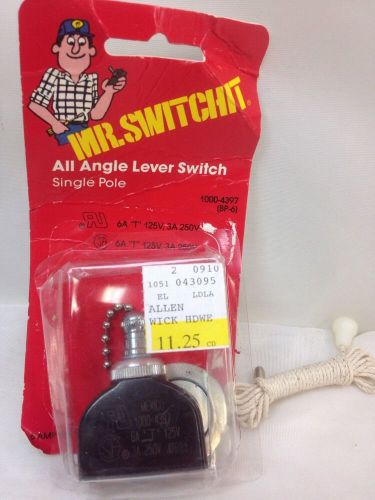 MR SWITCHIT All Angle Lever Switch-Single Pole/Single Throw 100-4397 BY MCGILL