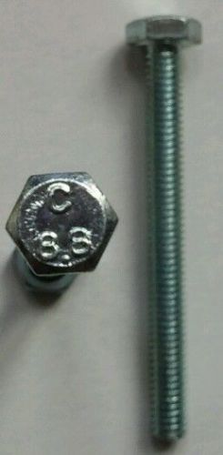 M6 - 1.00 x 45 MM (FT) Coarse Class 8.8 Hex Cap Screw (Bolt) Zinc Plated (100)