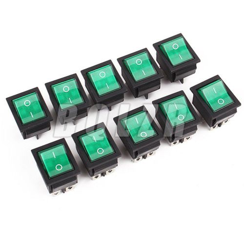 Bqlzr rocker switch 4pin on/off panel mount snap-in set of 10 for sale