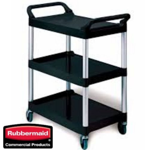 Rubbermaid 3424-88 18&#034; x 33&#034; 3-shelf Utility Cart - 200lb capacity