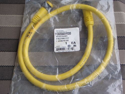 Brad harrison 113020a01f030 3 pole male/female cordset straight connectors for sale