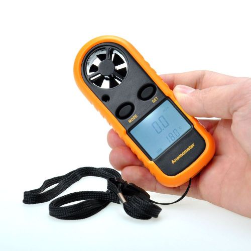 AGM Digital Handheld LCD Air Wind Speed Weather Scale Measure Gauge Meter The...