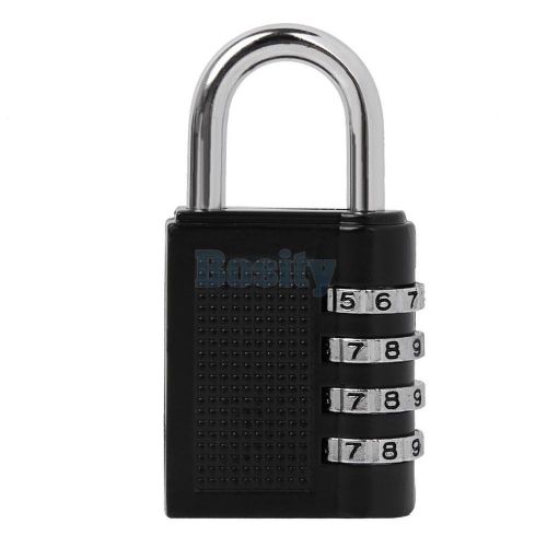 4-Dial Digit Combination Luggage Suitcase Metal Coded Password Lock Padlock