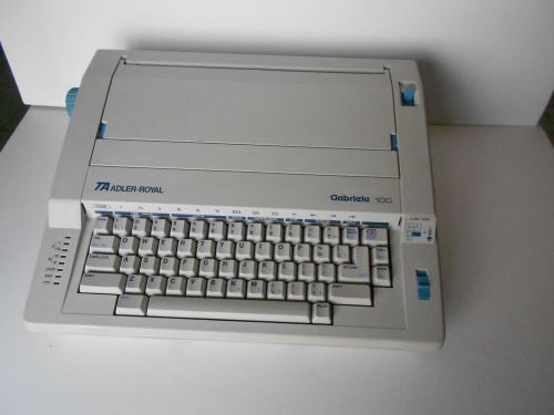 Adler-royal gabriele 100 portable electronic typewriter   mint  w/ribbons for sale