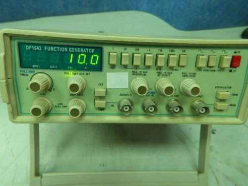 DF1643 FUNCTION GENERATOR FREQ.: 0.2-2 MHz