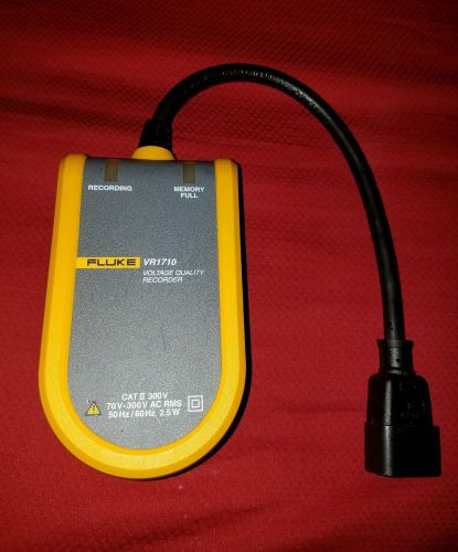 Fluke VR1710  Single Phase Voltage Quality Recorder