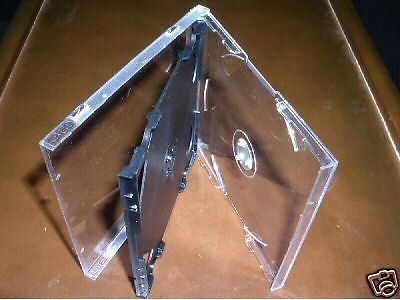 1000 SLIM TRIPLE  CD JEWEL CASE W/ BLACK TRAY - SLIM3CD