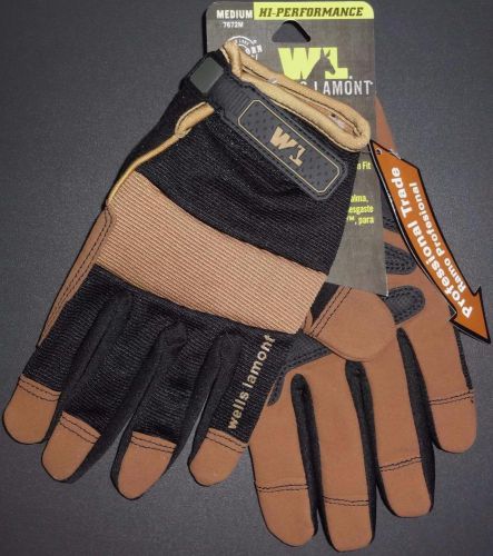 Wells lamont 7672m hi performance glove-professional trade-medium-atv/motorcycle for sale