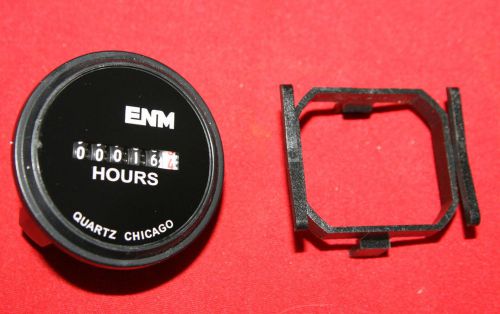 ENM Hour Meter, 10 to 80VDC Operating Voltage, 6 Digit, Round Bezel 12 24 36 48