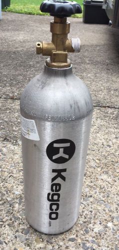 5 lb co2 carbon dioxide tank - aluminum kegerator gas cylinder 5# tested kegco for sale