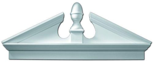 Polyurethane combination acorn pediment white 50 in. x 21-1/8 in. x 3-1/8 in. for sale