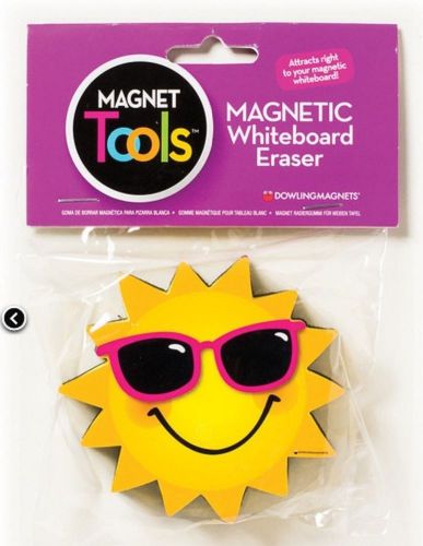 Sun shaped magnetic whiteboard eraser - dry erase magnet tool for sale