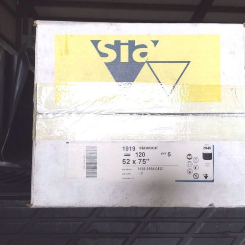 SIA PAPER BELT, 1919, FIVE (5) BELTS PER BOX, 52 X 75, 120 GRIT