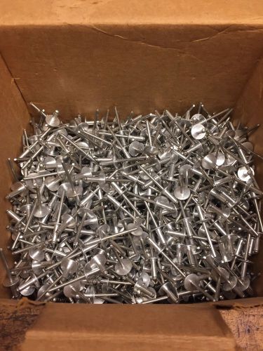 2500ct 3/16&#034; POP Brand Rivets 3/16&#034; Aluminum Large Head 1/4&#034;-3/8&#034; Grip Range