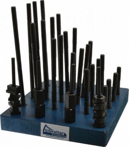 New GIBRALTAR 20602G 37 Piece Workholding T-NUT &amp; STUD Set Free Ship