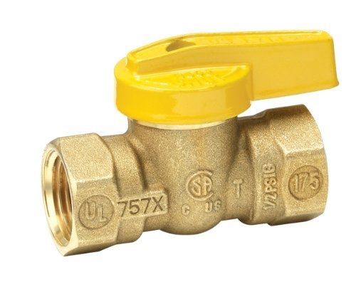 Homewerks VGV-1LH-B3B Premium Gas Ball Valve, Female Thread x Female Thread,