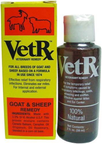 VetRx Vet Rx Veterinary Goat and Sheep Remedy Respiratory Infections Ear Mites