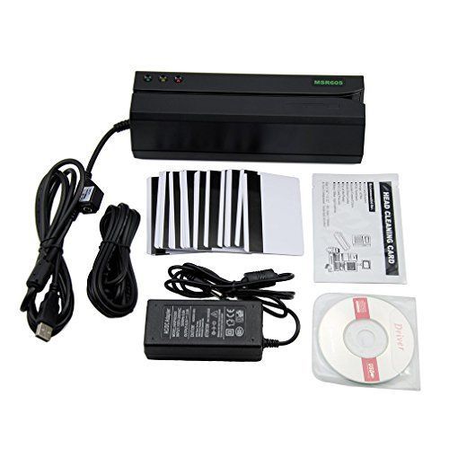 Deftun MSR605 3 Track HiCo Magnetic Stripe Card Reader Writer Encoder Compatible