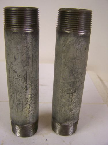 1 1/4&#034;  x 7&#034; Galvanized Pipe Nipple Qty. 2