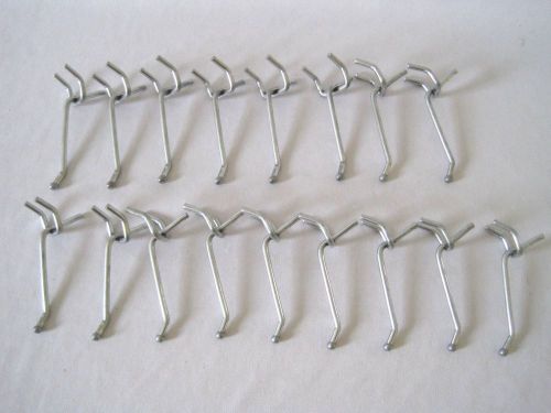 17 pcs Pegboard Peg Board Hook 4mm Thick Metal Garage Wall Store Display 2&#034;