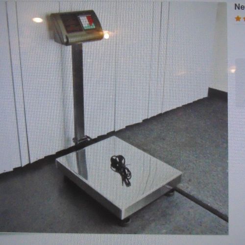 New 600LB Weight Computer Scale Digital Floor Platform Shipping Warehouse Postal