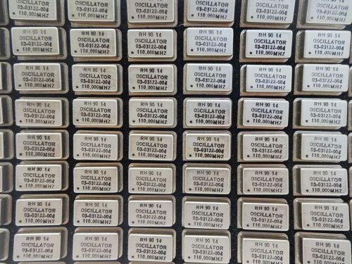 81 pc Lot RH 90 14 03-03122-004 110.000MHZ Crystal Oscillator VINTAGE Lot