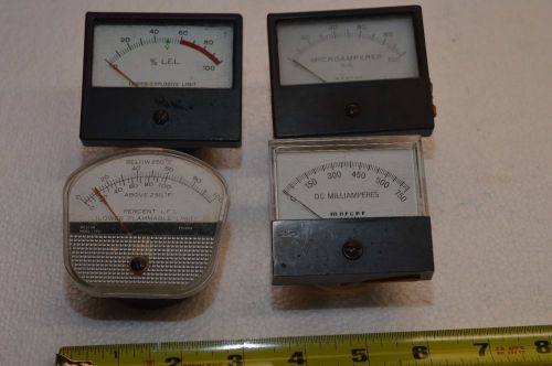 Lot of 4 Panel Meters    - WESTON MERCER