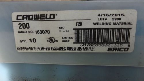 10 Cadweld Erico Welding Shot Material #200