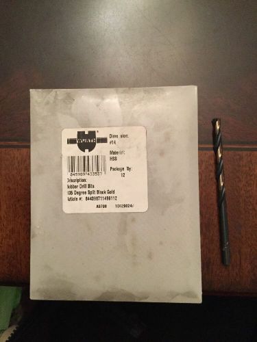 #14 HSS Jobber Drill Bits 135 Degree Split Black Gold